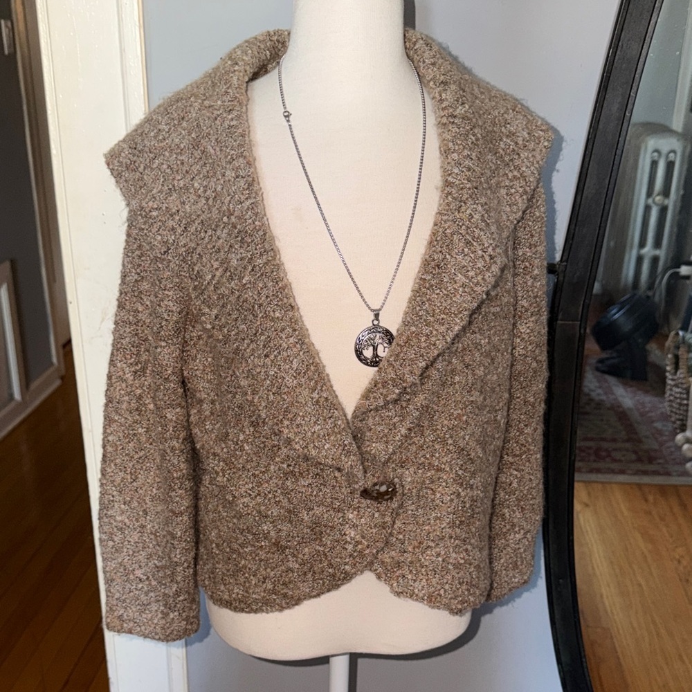 JH Collectibles Brown Tweed Jacket